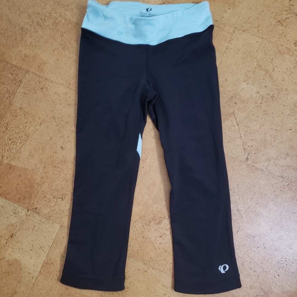 Pearl Izumi Woman's Capri Pants Cycling Running Black Blue Size M